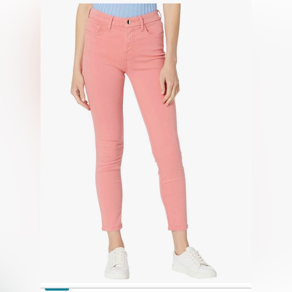 JEN7 7 For All Mankind Peachy Pink  Ankle Skinny Jeans